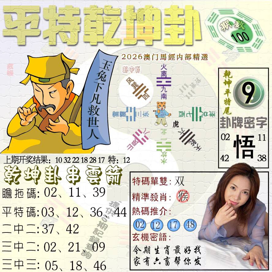 100期平特乾坤卦[图]